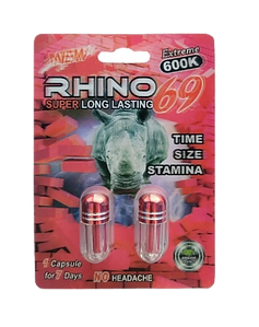 Rhino 69 600k pills
