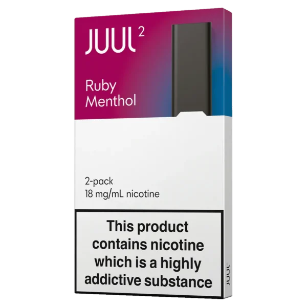 juul2 ruby menthol angled